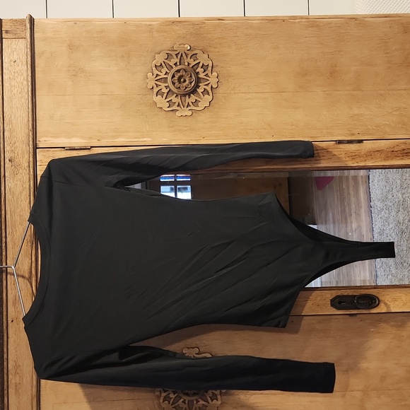 Elodie bodysuit black ribbed XS EUC - Picture 2 of 3